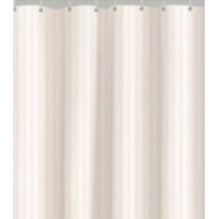 Poole Striped Shower Curtain ivory
