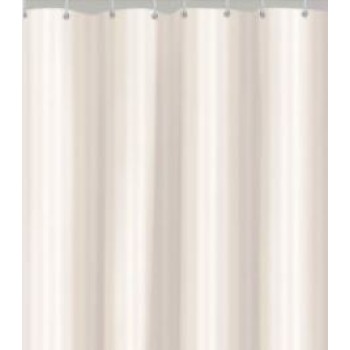 Poole Striped Shower Curtain ivory