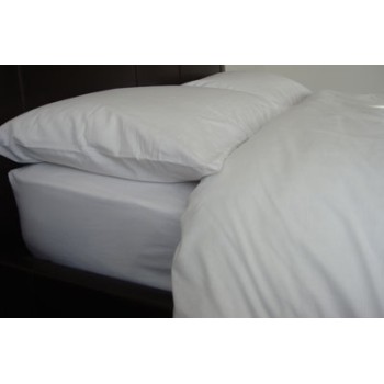 Polycotton Sheets Flat - White