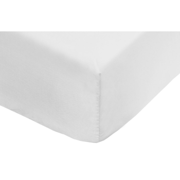 OFFER Double Fitted Sheet Polycotton - WHITE