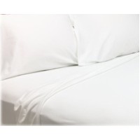 70/30 Cotton Rich Flat Sheets - WHITE